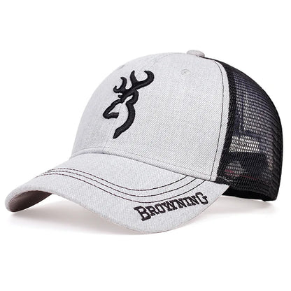 Embroidered Totem Baseball Hat, High Quality Hip Hop Outdoor Mesh Hat, Sunshade, Breathable Truck Hat