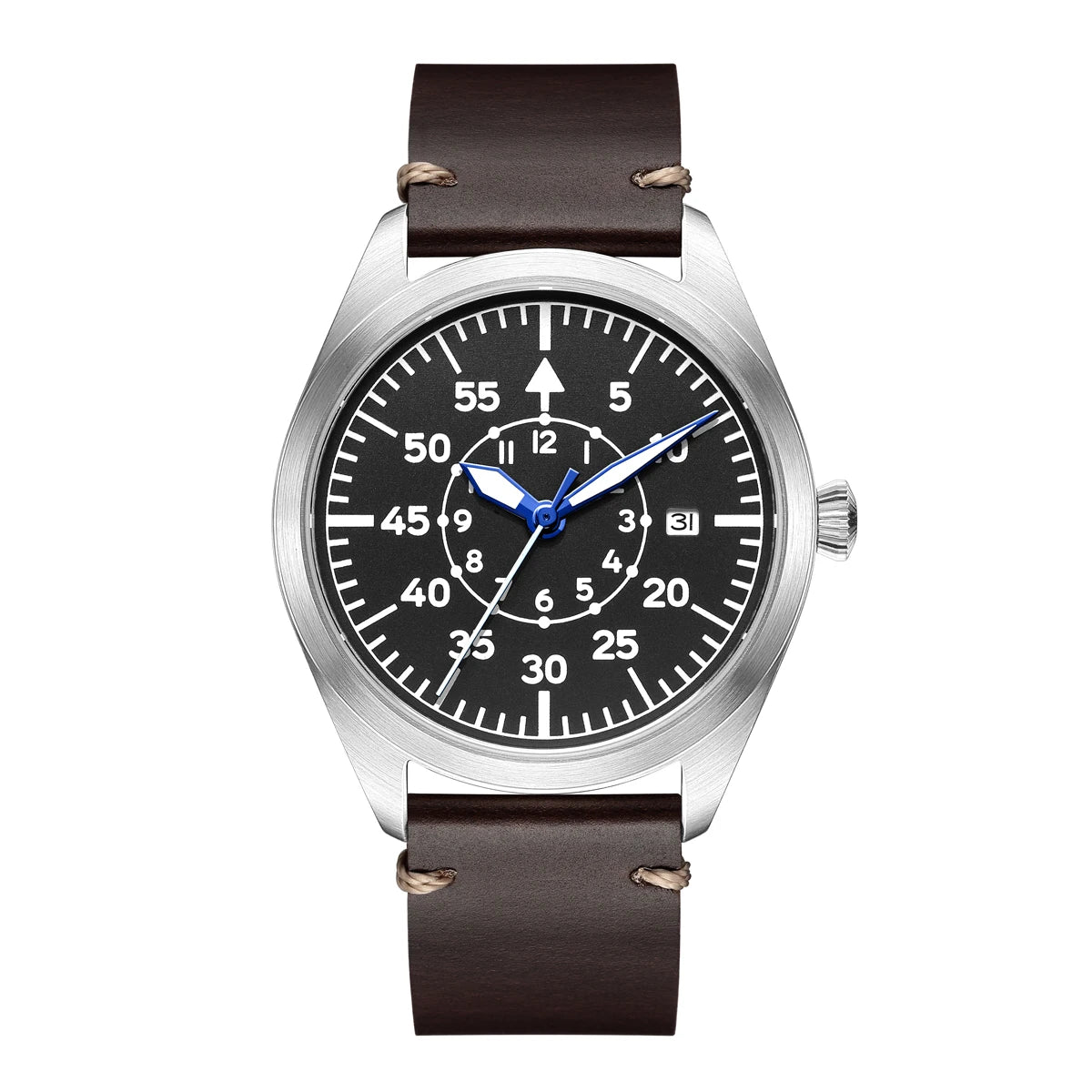 Swiss Aviator Pilot Automatic Watch Field Mechanical Timepieces Fliegeruhr Flieger Wristwatch Reloj Aviador Piloto Clock Uhr