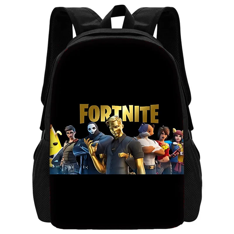 Hot Game Shooting Fortnites Child School Backpack With Shoulder Bag Pencil Bags School Bags for Boys Girls Best Gift