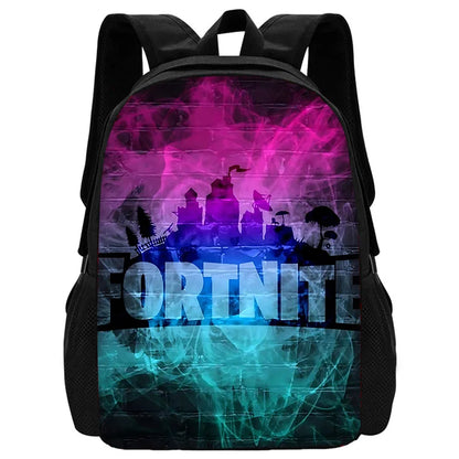 Mochilas Infantis Populares FortniteS para Rapazes e Raparigas, Presente de Aniversário para Estudantes, Mochilas Escolares Unissexo para Crianças, Mochila de Campismo Resistente