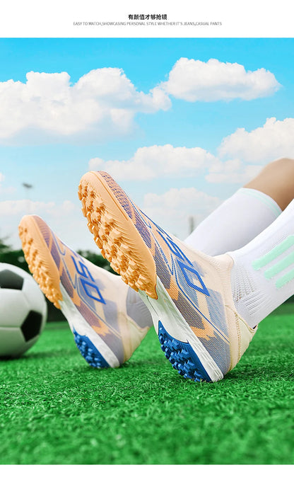 Men Soccer Shoes Cleats FG/TF Professional Original Women Football Boots Society Grass Indoor Training Unisex Non Slip Sneakers