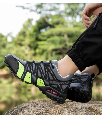 Men's Hiking Shoes Waterproof Non-slip All-terrain Outdoor Sports Shoes Hiking Camping Tactical Training Shoes Bicycle Shoes