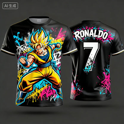 2026 New Arrivals Dragon Ball Z Goku Vegeta Special Edition Football Jersey Ronaldo No.7 Football T-shirt Fan Special Jersey top