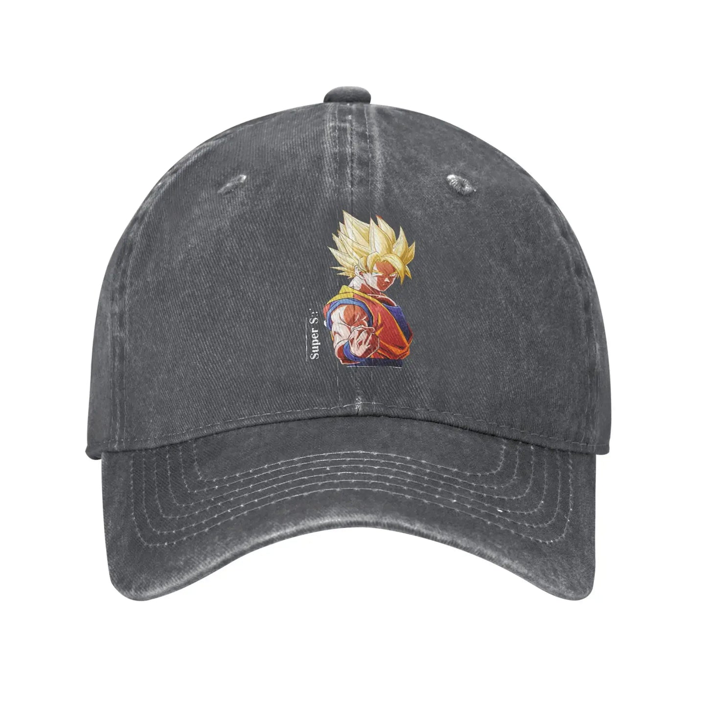 Dragon Ball Goku’s Saiyan Saga Baseball Cap Vintage Distressed Washed Snapback Cap Men Women, Produit gaming premium Fraquane