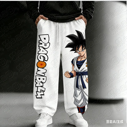2026 Dragon Ball Goku Style Super Cool 3D Print High Street Style Loose Fit Anime Sports Casual Comic Convention Pants