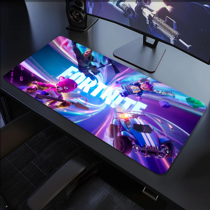 Tapete de Rato Gaming F-Fortnite Survival Battle, Grande, para Secretária e Teclado, Ergonómico, em Borracha, para PC e Escritório, Antiderrapante, Anti-Desfiamento, Personalizado para Casa