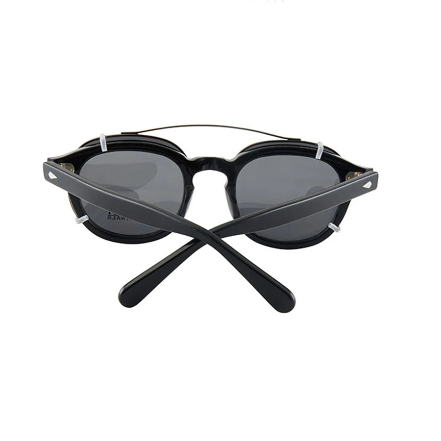 Polarized Clip-on For Johnny Depp Lemtosh Frame Sunglasses Men Women Brand For Male Eyeglasses