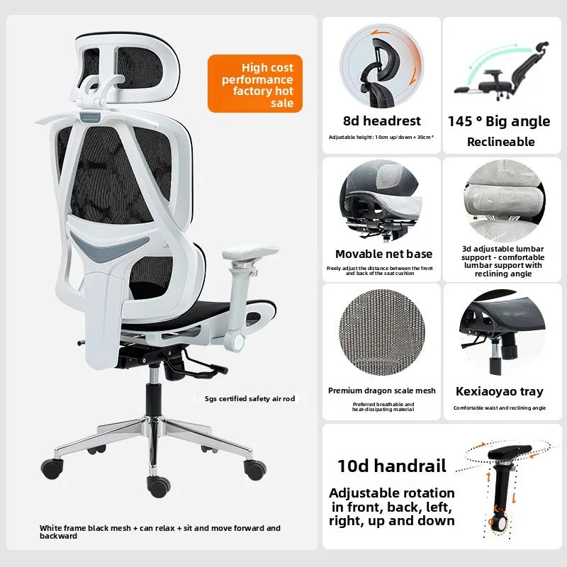 Internet Celebrity Ergonomic Chair Office Chair Back Chair Home Computer Chair Gaming Chair Sturdy and Durable