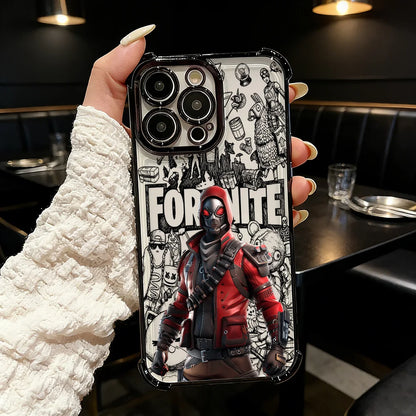 Cover placcata Popular Game FortniteS per Samsung S26 S25 S24 S23 S22 S21 S20 FE Note20 Edge Plus Ultra 4G 5G anti-caduta