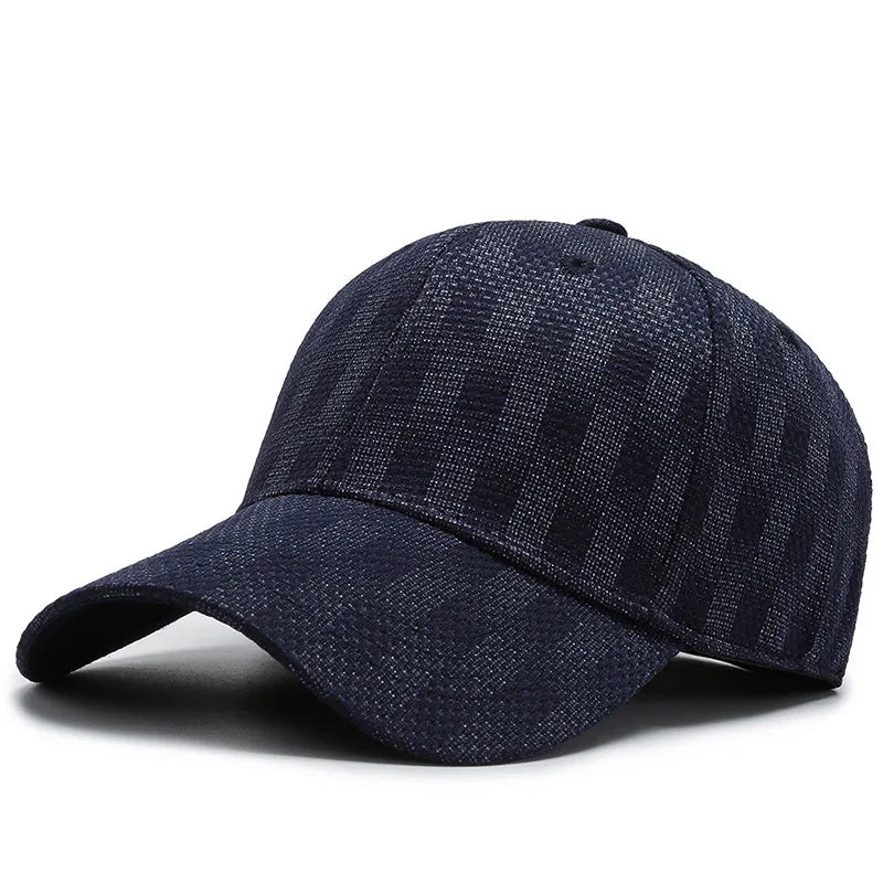 Stretch Herr Dam Åtsittande Stängd Elastisk Flexibel Flex Hiphop-kepsar Hattar Passform Visir NY Baseball Snapback Rutig Enfärgad Era