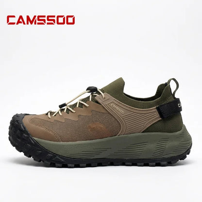 CAMSSOO hiking shoes men summer breathable non-slip running shoes travel outdoor sports cushioning casual boots off-road shoes