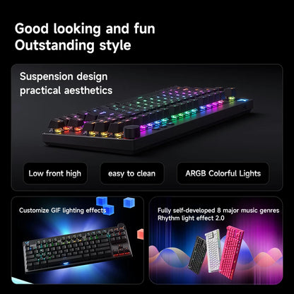 MCHOSE MIX87 Wired Gaming Keyboard Magnetic Switch Keyboard 8K+256K Esport 0.08ms Low Latency E-Sports Custom Gamer Accessories