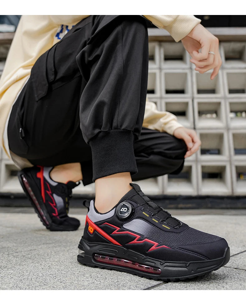 Spring & Summer Men's Running Shoes  Outdoor Hiking,Wear-Resistant Trail Shoes with BOA Closure,Breathable Sports & Casual Style