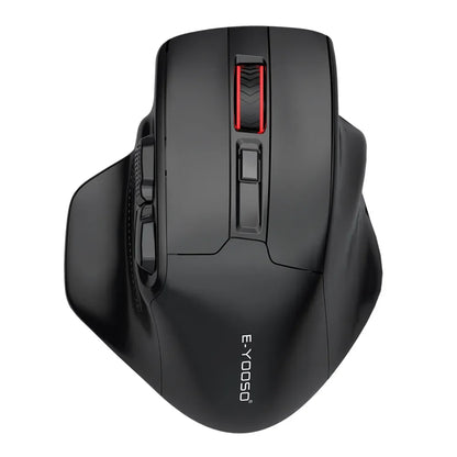 Rato Gaming E-YOOSO X-31 Pro USB Grande com Suporte Bluetooth 2.4G Sem Fios PAW3212 4800 DPI para Gamer, Computador Portátil e PC