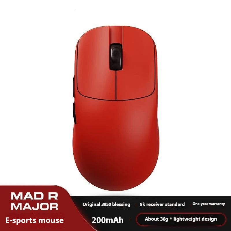 ATK VXE VGN MAD R Major Ultra-Lightweight Wireless Gaming Mouse, Ergonomic Dual-Mode Wireless Mouse with PAW3395 Sensor for Esports, Office & Gaming