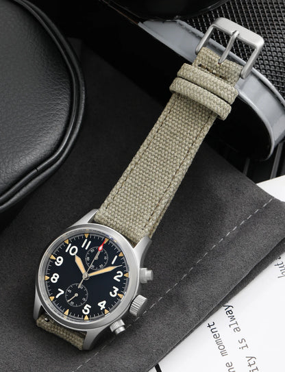 Militado ML1868 Watch VK61 Quartz Movement 100m Waterproof Watches Men Stainless Steel Chronograph Sapphire Crystal Wristwatch