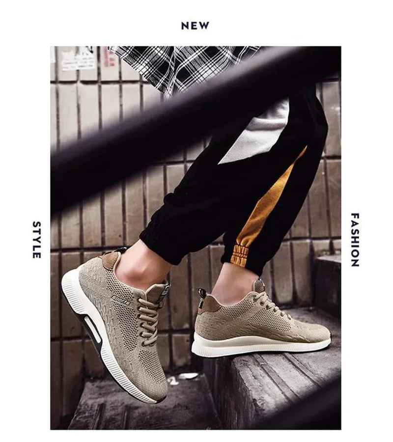 Men Increase Insole 6CM Sports Casual Height Shoes 48 Men Sneakers Elevator Shoes Hidden Heels Breathable Heightening Shoes