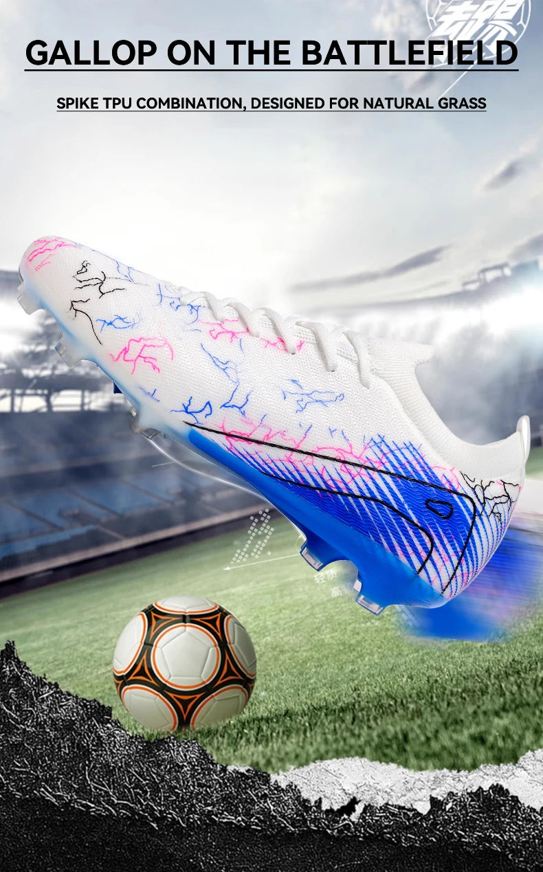 New Men's Football Boots Wholesale Cleats Non-Slip Sneakers Training Soccer Shoes Top Quality FG Drop Shipping Unisex Adult