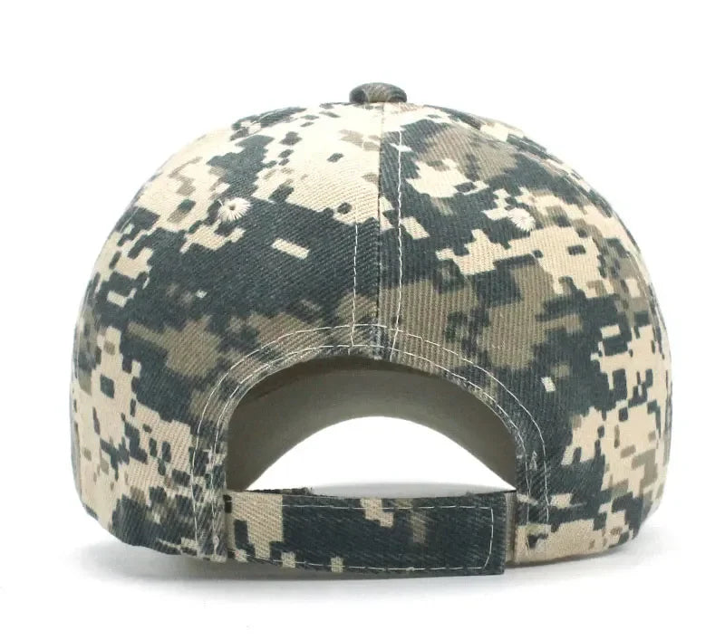 Men's Camouflage Baseball Caps Tactical Sunscreen Hat Adjustable Military Army Camo Airsoft Hunting Camping Hiking Fishing Caps