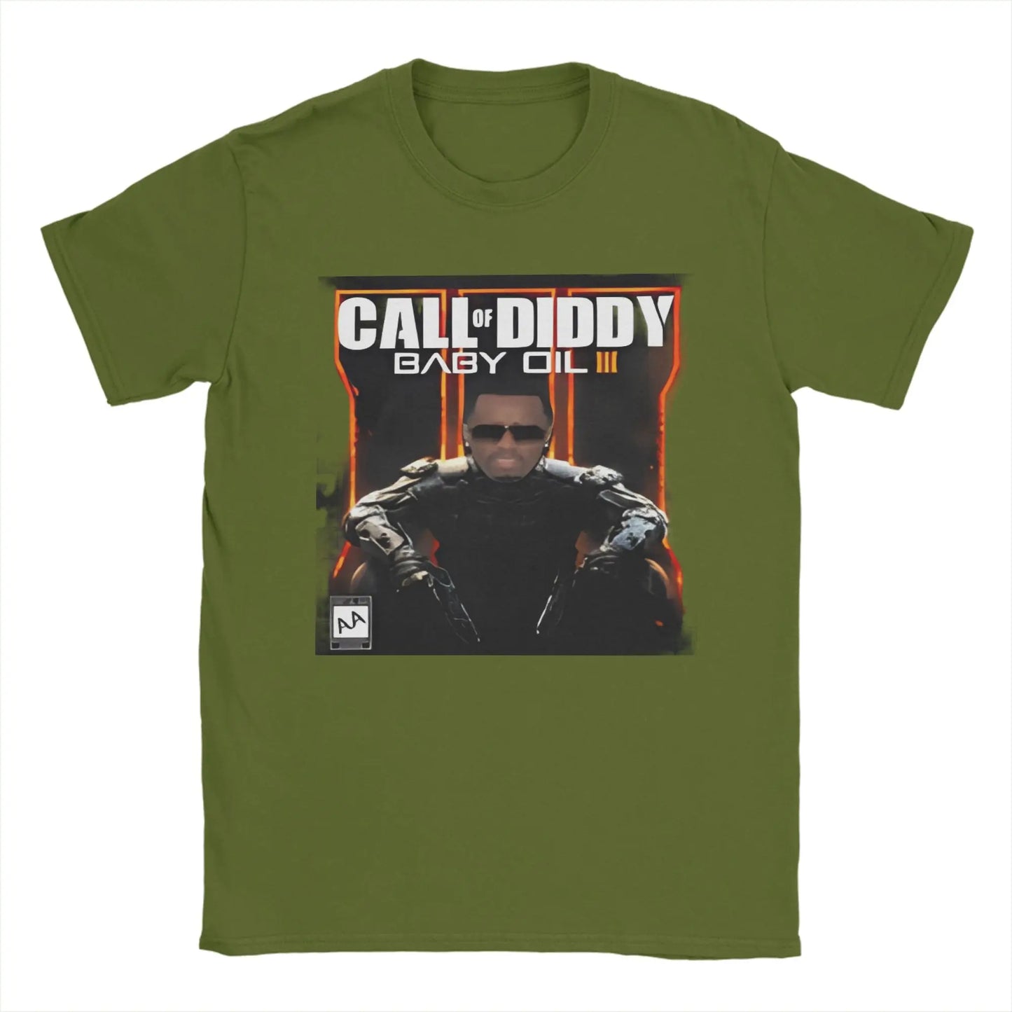 Pánské tričko Call of Diddy Party Brainrot Sigma, humorné tričko ze 100% bavlny, krátký rukáv, tričko s kulatým výstřihem, klasické oblečení