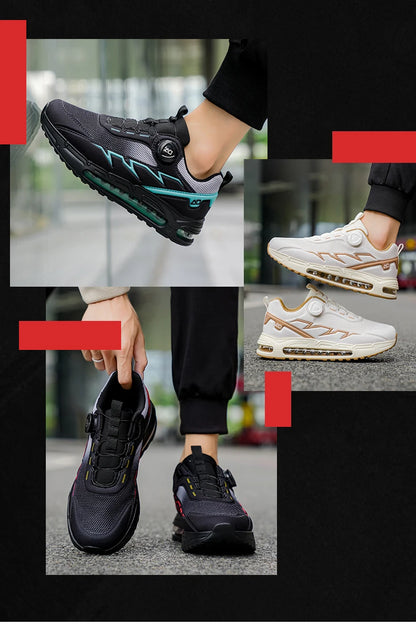 Spring & Summer Men's Running Shoes  Outdoor Hiking,Wear-Resistant Trail Shoes with BOA Closure,Breathable Sports & Casual Style