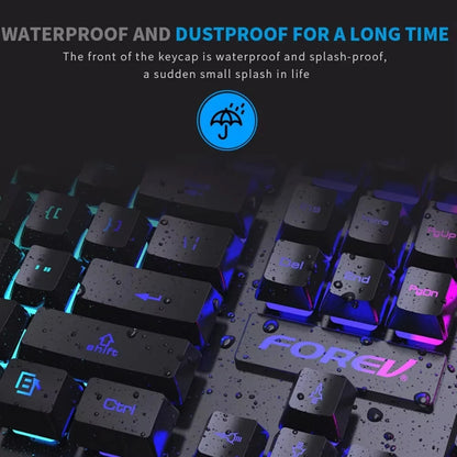 104 Keys USB Wired Keyboard RGB Mechanical Gaming Keyboard Ergonomic Esports Keyboard Computer Accessory for Laptop Macbook