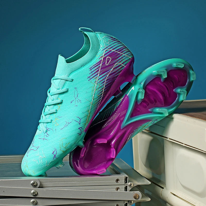 New Men's Football Boots Wholesale Cleats Non-Slip Sneakers Training Soccer Shoes Top Quality FG Drop Shipping Unisex Adult