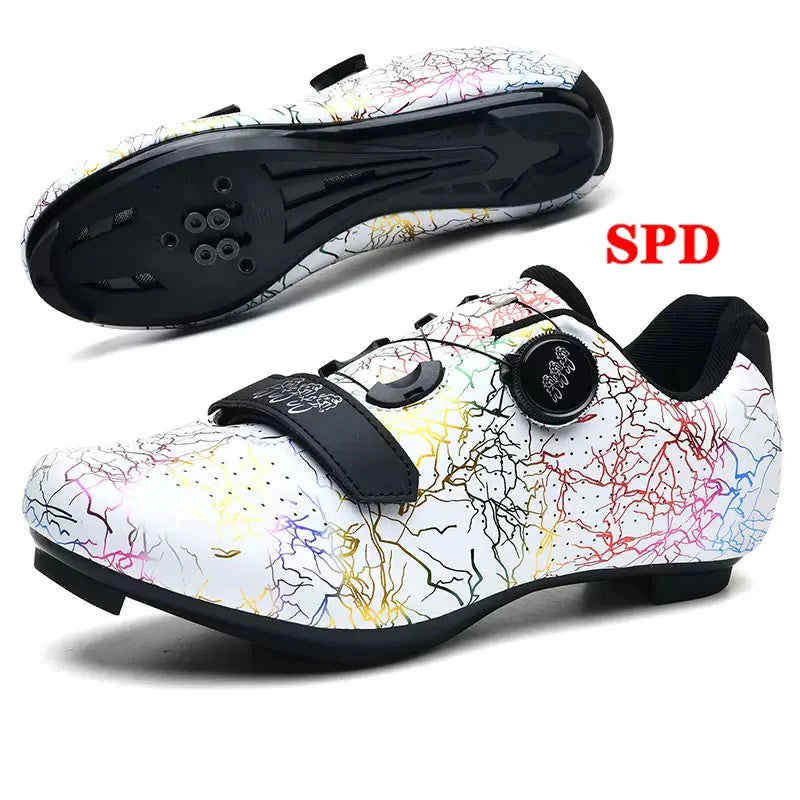 New Cycling Shoes Men Self-Locking Road Cycling Shoes Outdoor Mountain Cycling Sports Shoes Women Indoor Spinning Cycling Shoes
