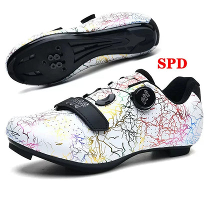 New Cycling Shoes Men Self-Locking Road Cycling Shoes Outdoor Mountain Cycling Sports Shoes Women Indoor Spinning Cycling Shoes