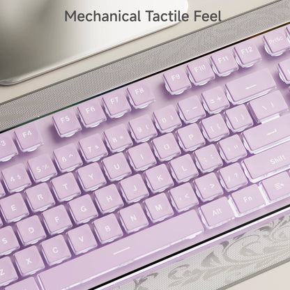 EWEADN V3 kabelgebundene leise Büro- & Gaming-Tastatur, Folientasten-Design, ergonomisch, für Windows/Laptop/PC/Desktop, E-Sports-Zubehör