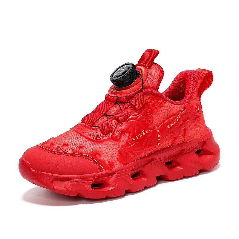 Dziecięce buty sportowe – modne, siateczkowe, studenckie, amortyzowane buty treningowe – nowe, oddychające, antypoślizgowe buty do codziennego biegania