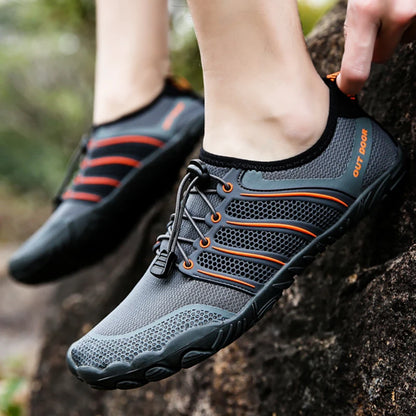 Mens Minimalist Running Cross Training Shoes Barefoot Shoes Big Toe Box Five Finger Shoes Saguaro Barefoot Pit Viper Paracord