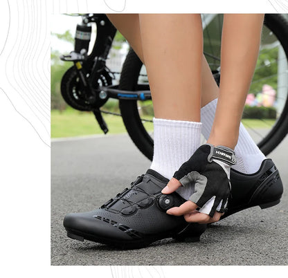Unisex Cycling Shoes Speed Competitive Cycling Shoes SPD Road Bike Lock Shoes Breathable MTB Mountain Off-Road Cycling Shoes