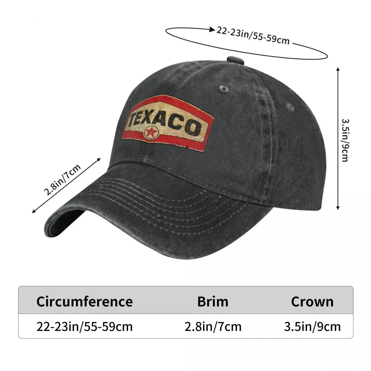 Pétrole et gaz Texaco T-shirt classique Cowboy Hat Cap western Hat Women's Hats For The Sun Men's