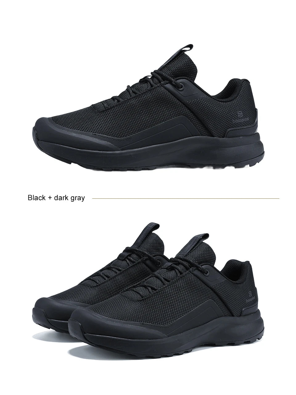 Baasploa Hiking Shoes Men Outdoor Waterproof Camping Resistant Non Slip Sneakers Male Casual Lightweight Lace-Up Walking Shoes