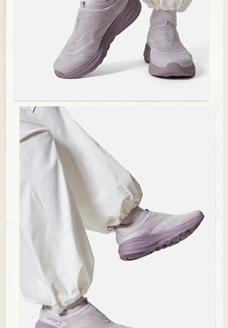 Li-Ning Women's SOFT GO 2 Slip-on Casual Walking Shoes COMFOAM Breathable Flexible LiNing Comfortable Sports Sneakers AGLV006