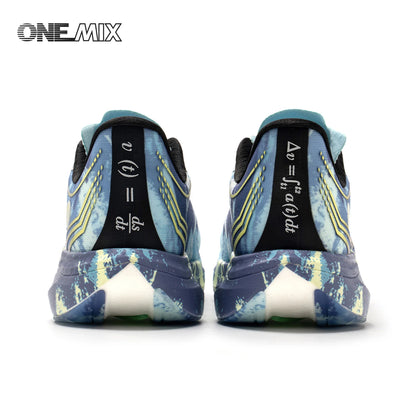 ONEMIX New Nylon Carbon Board Marathon Running Racing Shoes Shock-relief Professional Stable Support Ultra-light Rebound Sneaker