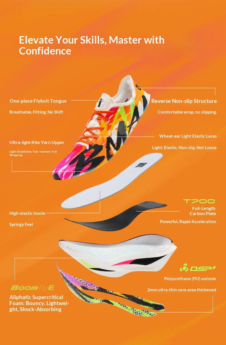 BMAI Breathable 20km Marathon Sneakers for Man Cushion Carbon Plate Men's Sports Shoes Casual Luxury Trainers Men Running Shoe