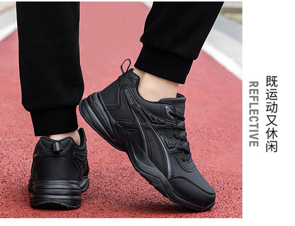 Men's classic retro casual sports shoes Four seasons soft-sole waterproof outdoor youth running shoes breathable light sneakers