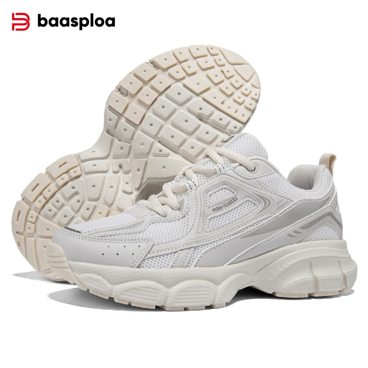 Baasploa Women Running Shoes Fashion Lightweight Mesh Non-slip Jogging Sneaker Female Outdoor Breathable Colorful Casual Shoes