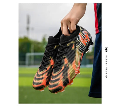 New Men Soccer Shoes Cleats High-quality Football Boots Hot-selling Sneakers Grass Non-Slip Boys Match Outdoor High-top Light