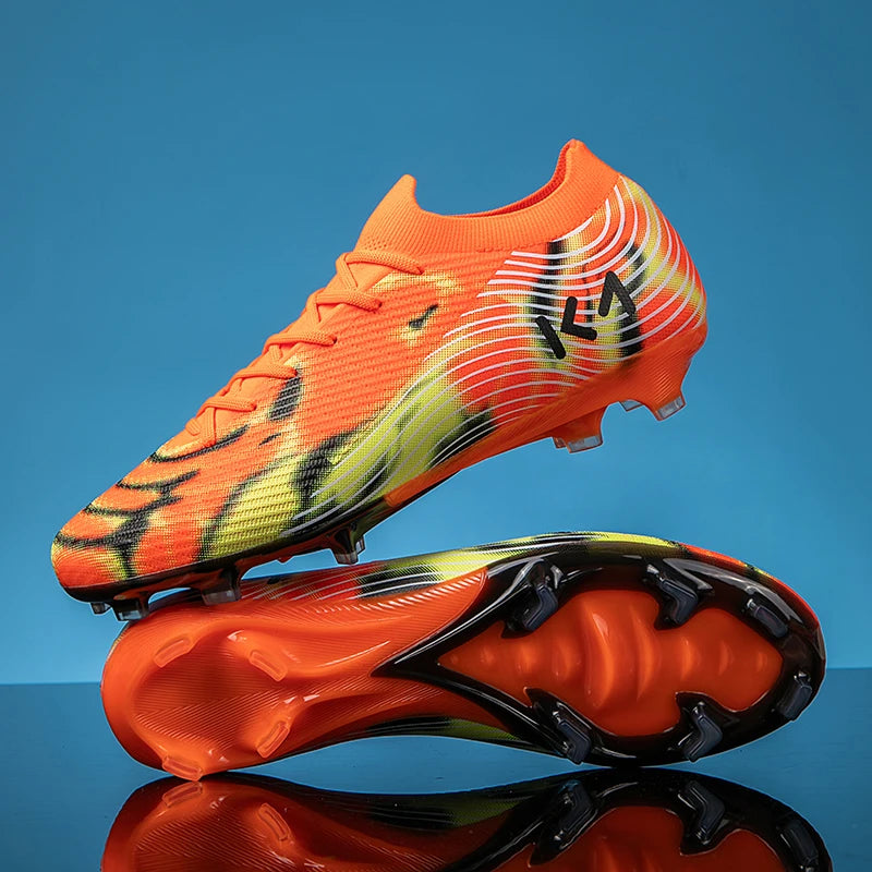 New Men Soccer Shoes Cleats High-quality Football Boots Hot-selling Sneakers Grass Non-Slip Boys Match Outdoor High-top Light
