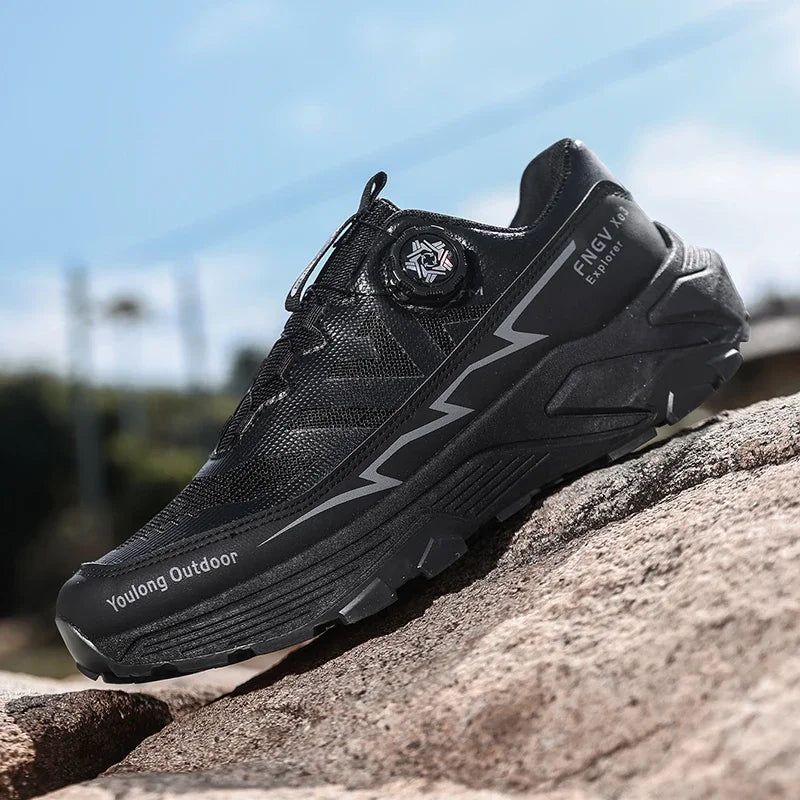 Mens Sneakers Casual Outdoor Anti Slip Shock-absorbing Versatile Off Road Hiking Shoes Comfortable Soft Sole Running Shoes Man