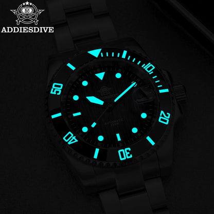 ADDIESDIVE Hot selling Men's Automatic Watch Sapphire Glass 200m Waterproof Watch BGW9 Night Light Classic Men's Watch AD2536