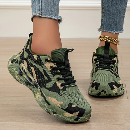 Camouflage Shoes Four Seasons New Mesh Breathable Sports Shoes Youth Students Casual Shoes Outdoor