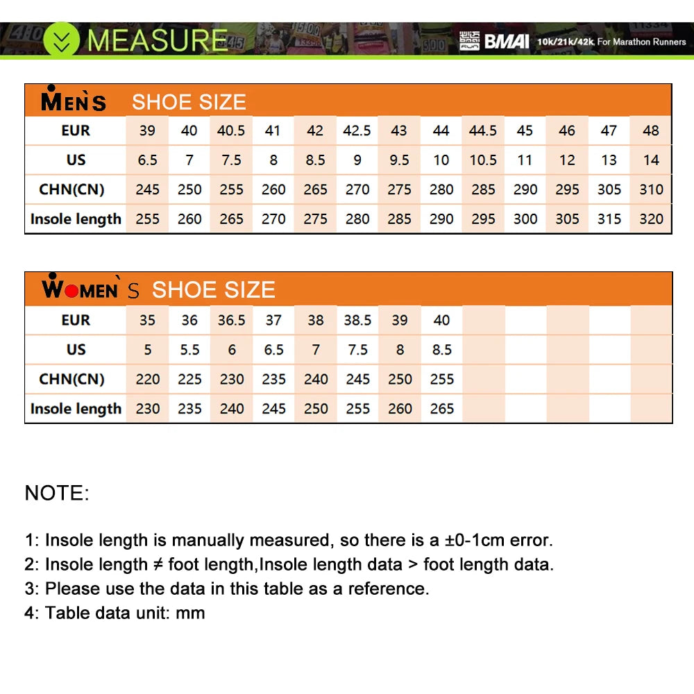 BMAI Breathable 20km Marathon Shoes for Man Cushion Carbon Plate Men's Casual Sneakers Men Luxury Trainers Sports Running Shoe