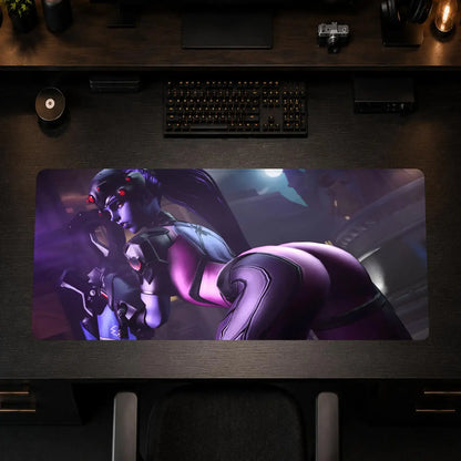 Tapete de Rato Gaming Overwatch para Escritório, Antiderrapante, DIY, Grande, para Teclado e Rato, com Bordas Overlock