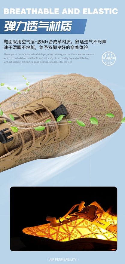 Men Wading Shoes Barefoot Quick-Drying Beach Shoes Outdoor Non-Slip Upstream Swimming Diving Shoes Women Water Sports Shoes
