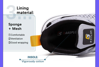 Ténis de corrida para homem Baasploa – Ténis casuais de malha, leves e de design, para corrida, respiráveis, com atacadores, para caminhada desportiva