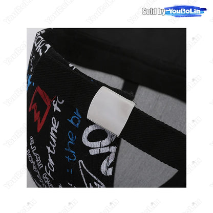 Cappellino da baseball graffiti per uomo e donna – Cappello regolabile in cotone stile street snapback